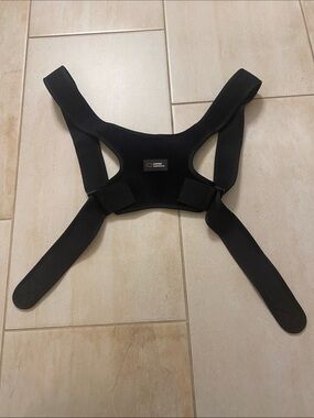 Copper Compression Black Posture Corrector Brace for men or women.